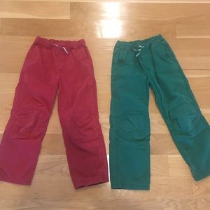 2 pair 7/8 Hanna Andersson 130 chinos